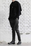 Marc Le Bihan Wool Blazer Flowing Silk 1320 Black